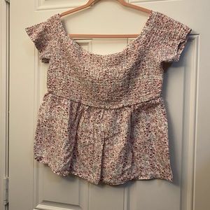 Old Navy Smock Off the Shoulder Top
